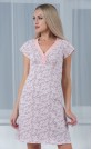 Платье "Веточки на розовом и белые спиральки"