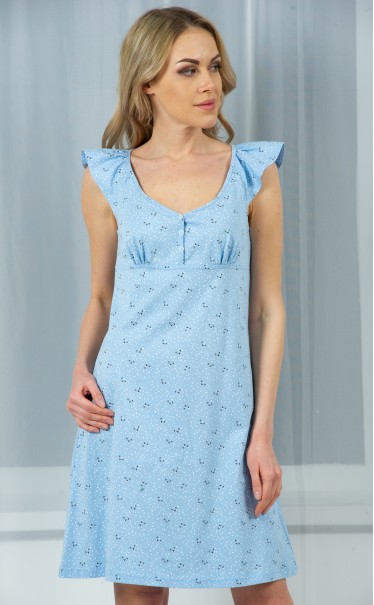 Ночная сорочка "Панды на голубом"