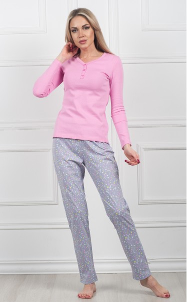 Пижама женская "Розовато-красный лавандовый"