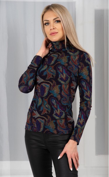 Водолазка "Перо павлина"