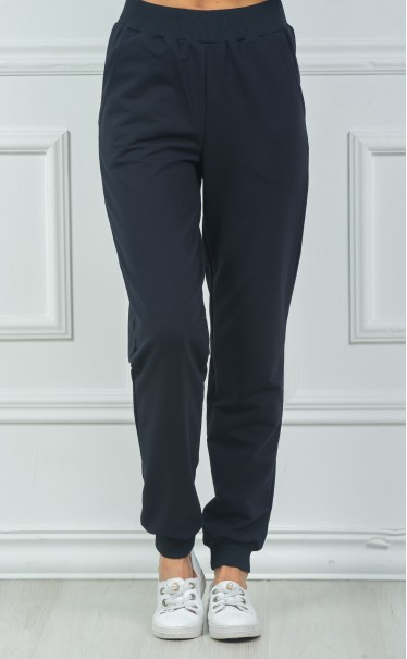 Брюки женские "Индиго с серым темный"
