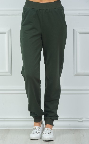 Брюки женские "Оливковый болотный"