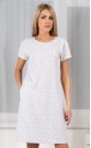 Платье "Ромашки на сером меланже"