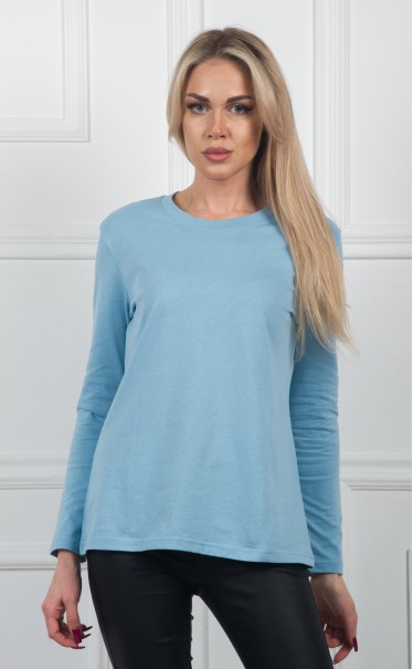 Лонгслив "Голубой с серым"