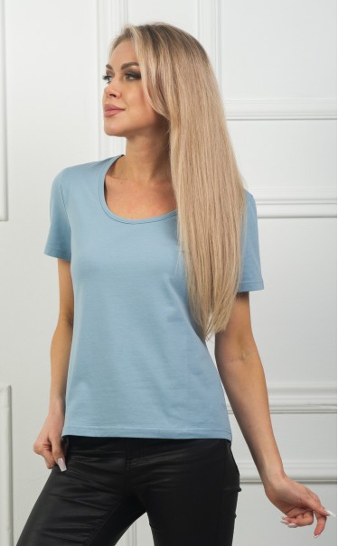 Футболка "Голубой с серым"